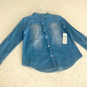 Cute and soft girls button-down shirt